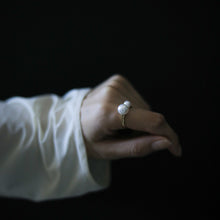 画像をギャラリービューアに読み込む, siro 9mm&6mm Akoya Pearl Ring