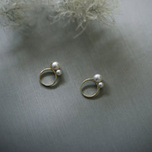 画像をギャラリービューアに読み込む, siro 9mm&6mm Akoya Pearl Ring