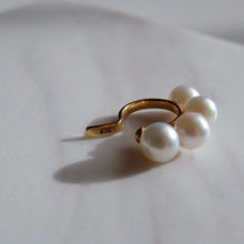 画像をギャラリービューアに読み込む, siro 4Akoya Pearl 18K Ear Cuff