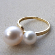 画像をギャラリービューアに読み込む, siro 9mm&6mm Akoya Pearl Ring