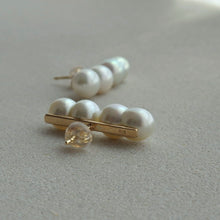 画像をギャラリービューアに読み込む, siro Akoya twin x twin pearl  Pierce
