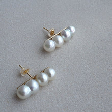 画像をギャラリービューアに読み込む, siro Akoya twin x twin pearl  Pierce