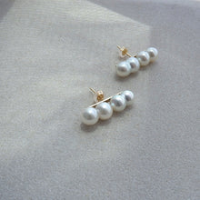 画像をギャラリービューアに読み込む, siro Akoya twin x twin pearl  Pierce