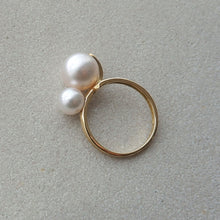 画像をギャラリービューアに読み込む, siro 9mm&amp;6mm Akoya Pearl Ring
