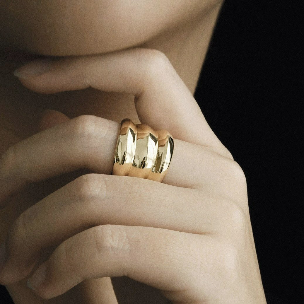 COMMON MUSE Sonya Layered Ring ゴールド シルバー レイヤード リング