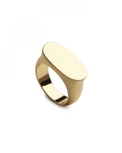 Load image into Gallery viewer, COMMON MUSE Romy Signet Ring ゴールド シルバー シグネット リング
