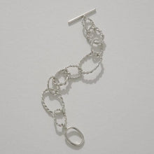 Load image into Gallery viewer, Another feather Twist collection ROPE CHAIN BRACELET SILVER

