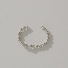 Load image into Gallery viewer, Another feather Rope collection THICK ROPE CUFF SILVER
