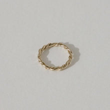 Load image into Gallery viewer, Another feather Rope collection THIN ROPE RING BRONZE
