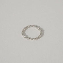 Load image into Gallery viewer, Another feather Rope collection THIN ROPE RING SILVER
