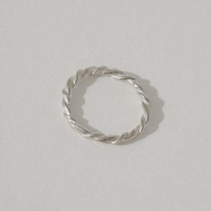 Another feather Rope collection THIN ROPE RING SILVER